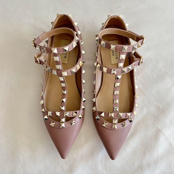 Kaitlyn Pan Studded T-Strap Flats - Picture 12 of 14